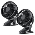 thumbnail image 2 of Mini Ventiladores Portatiles MiniBreezeBlack 2Pzas 4"Ø Negro USB 5V 3 Velocidades Ventiladores de Escritorio. VentDepot MXMZE-002, 2 of 2