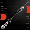 thumbnail image 6 of A-Premium CV Axle Shaft Assembly Compatible with Mini Cooper 2014 2015 2016 2017 2018 2019, L3 1.5L, Automatic Transmission, Front Left Driver Side, Replace# 18-341310, 31608643385, 6 of 9