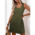 thumbnail image 5 of DOKOTOO Women's Comfortable Sleeveless Tank Dress with Patch Pockets Casual Dress Relaxed Fit, 5 of 8