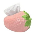 thumbnail image 2 of Eespoir Cute Strawberry-shaped Tissue Box, Storage Box for Facial Tissues, Girlish-style Napkin Holder, For Living Room, Dining Table, Bathroom Counter, Decorative Organizer(Pink), 2 of 6
