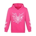 thumbnail image 4 of Linfrsh Little Boys Little Winter Clothes Toddler Fall Pajama Outfits Long Sleeve Hooded/Crewneck Sweatshirt And Jogger Pants Sets Fall Winter Pajama Set Hot Pink,2-3 Years, 4 of 7