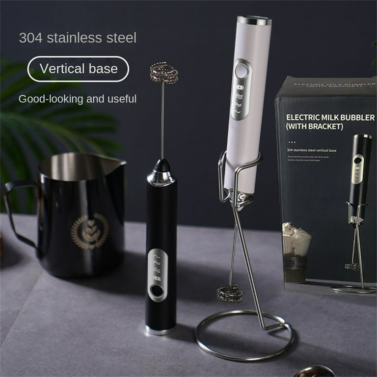 JFY Rechargeable Electric Milk Coffee Frother Whisk Egg Beater