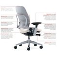 thumbnail image 4 of Steelcase Leap Office Chair, Black Frame and Buzz2 Blue Fabric, 4 of 4