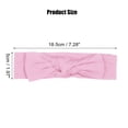 thumbnail image 2 of Bow Headband Fashion Cute Cotton Hair Band for Teenager Pink 7.3Inch, 2 of 6