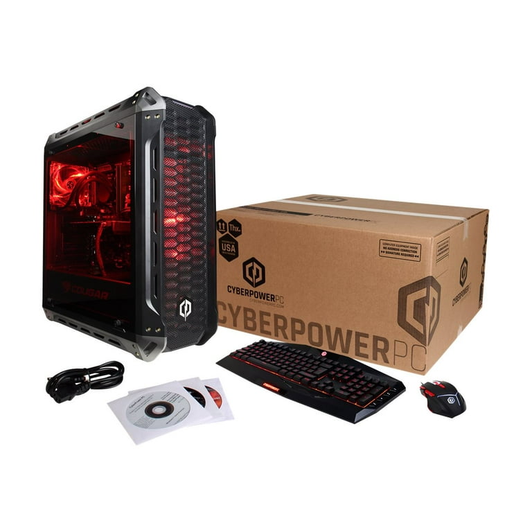 CYBERPOWERPC Gamer Supreme Liquid Cool SLC10060 w/ Intel Core i7-8700K  Processor, Nvidia GeForce GTX 1080 8GB, 16GB Memory, 1TB HD, 240GB SSD &