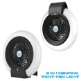 thumbnail image 4 of Mistaha Portable Camping Fan with LED Light and Adjustable Wind Speed, Black Creative Hanging Fan for Tent, Rechargeable Outdoor Fan with Built-in Lithium Battery, 4 of 7