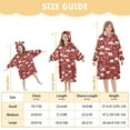 thumbnail image 3 of joogoo Blanket Hoodie for Polar Bear Christmas Oversize Sweatshirt 3-14 YR L, 3 of 7