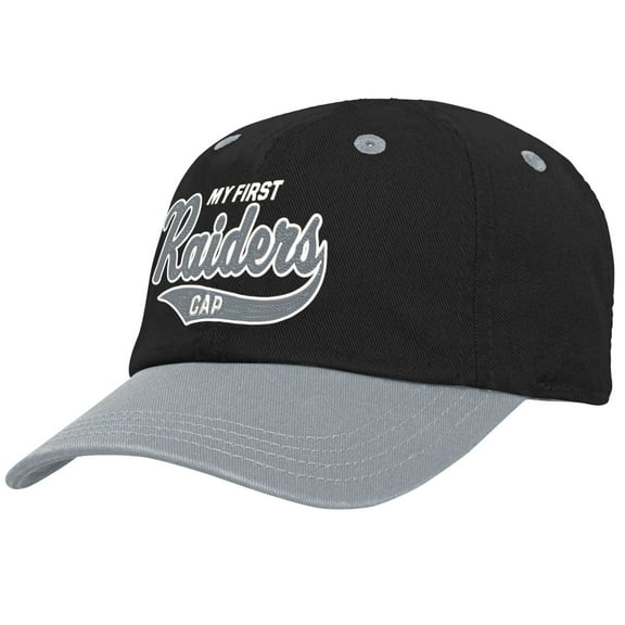 Infant Black/Silver Las Vegas Raiders My First Tail Sweep Slouch Flex-Hat