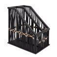 thumbnail image 1 of Sagebrook Home WOVEN 8x13H MAGAZINE RACK, BLACK, 1 of 1