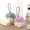 thumbnail image 4 of Esponja exfoliante corporal con bola de ducha de malla para baño para mujeres y hombres, 4 of 5