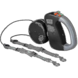Double Leash Dog Leash, Retractable Dog Leash Double Leash For Two Dogs Dog Leash 2 Dogs Double Leash,black