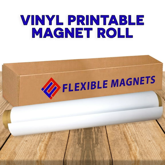 Flexible Vinyl Magnet Sheeting Roll-Super Strong,Many Sizes &Thickness- Commercial Inkjet Printable (2 ft x 5 ft x 15 mil)