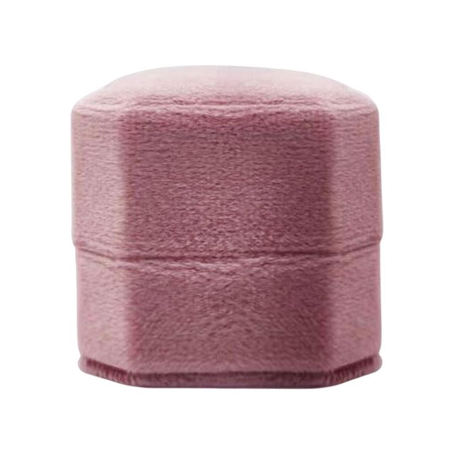 Caja de Anillo de , Recuerdo Antiguo, Hermoso Soporte Geométrico Vintage para Boda, Propuesta de Día de San Valentín, de Compromis Rosado Sunnimix Titular de anillo