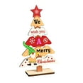 8.7" Wooden Christmas Tree Cutouts Embellishments Hanging Ornaments