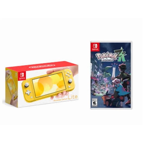 Nintendo Switch Lite Yellow Edition and Pokémon Legends Z-A Bundle (International Edition)