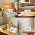 thumbnail image 6 of DAYBETTER Square Digital Alarm Clock, USB charging Clock Mini , Bedside Clock with Night Light, Large Display, Snooze, Temperature, for Living Room, Bedroom, Office, 6 of 6