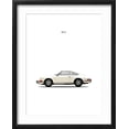 thumbnail image 2 of Art.com Porsche 911E 1968 White Art Print by Mark Rogan, Black Frame Wall Art, 17" x 21", 2 of 5