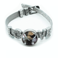 thumbnail image 1 of Bulldog mascota animal fotografia fotos Pulsera pulsera pulsera de cristal amor pulsera ajustable, 1 of 2