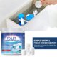 thumbnail image 1 of Pastillas de limpieza de inodoros | Lejía y Agua de Lluvia Azul Fresca | Quitamanchas y desodorante | Almohadillas solubles para agua dura e incrustaciones | Fácil de usar | Paquete de 10 cápsulas |, 1 of 8