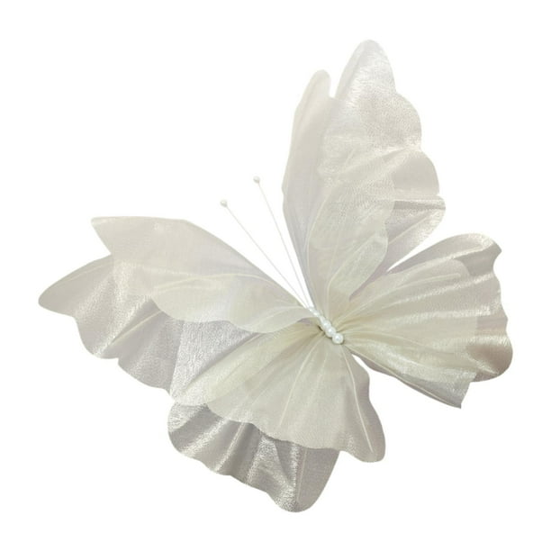 Mariposa falsa de gasa gigante, mariposa artificial, decoración de pared de mariposa de malla para bodas, exteriores, hogar, habitación, bricolaje,