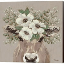 Great Art Now Flora the Jersey Cow by Michele Norman, Canvas Wall Art, 12W x 12H