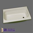 thumbnail image 2 of Specialty Recreation BT2438PR 24 x 38 in. Bath Tub Right Hand Drain&#44; Parchment, 2 of 2