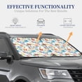 thumbnail image 4 of Kll Summer Stamp Windshield Sun Shade 2-Piece Foldable Car Front Window Sunshade For Most Sedans Suv Truck - Auto Sun Blocker Visor Protector Blocks Max Uv Rays - Small, 4 of 7