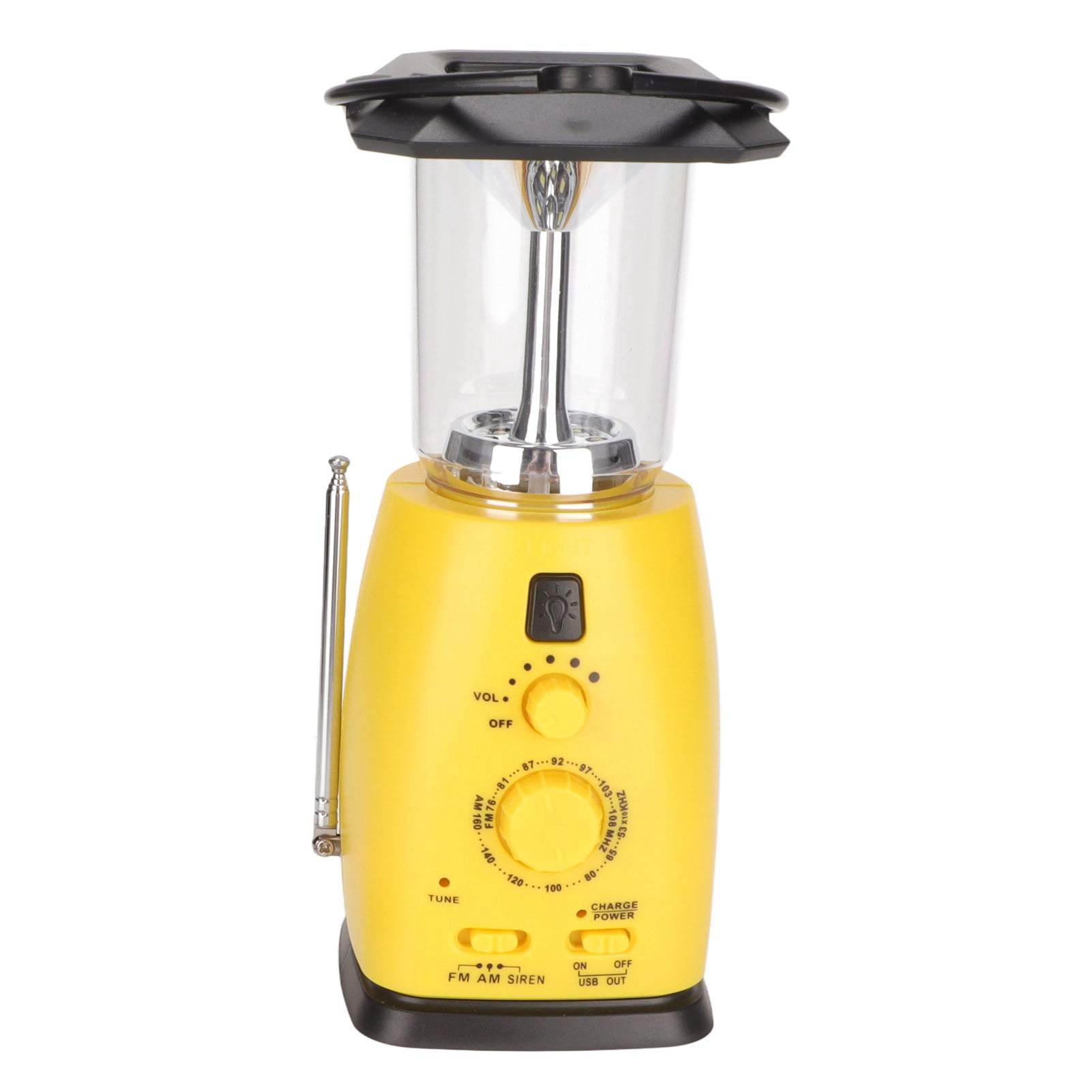 RD249 Hand Cranked Radio Rechargeable Handheld Multifunctional Power Solar Emergency Light Radio with Camping Light