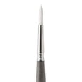 thumbnail image 2 of Escoda Perla Toray White Synthetic Brush - Round, Short Handle, Size 6, 2 of 5