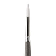 Escoda Perla Toray White Synthetic Brush - Round, Short Handle, Size 2