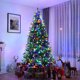 thumbnail image 1 of Árbol de Navidad artificial Preiluminado Costway 240 cm con bisagras y 750 luces LED, 1 of 4