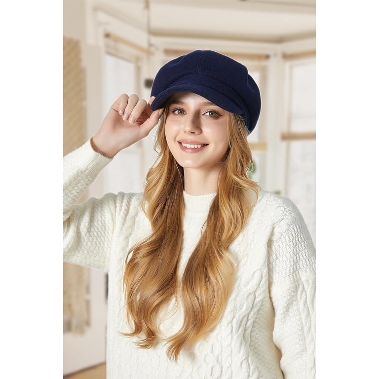 8239 Women Beret Newsboy Hat French Wool Cap Classic Autumn Spring Winter Women Beret Newsboy Hat French Wool Cap Classic Autumn  main image 3