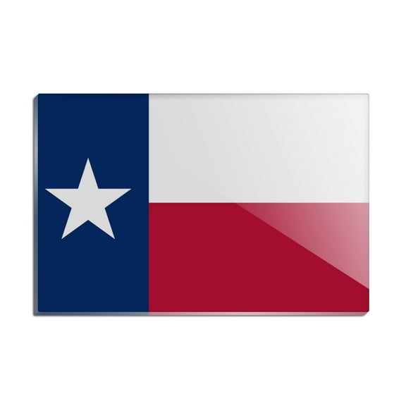 Texas State Flag Rectangle Acrylic Fridge Refrigerator Magnet