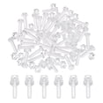 thumbnail image 1 of Uxcell 40 Set M4x16mm Clear Acrylic Phillips Round Head Screws with Hex Nuts Kit, 1 of 7