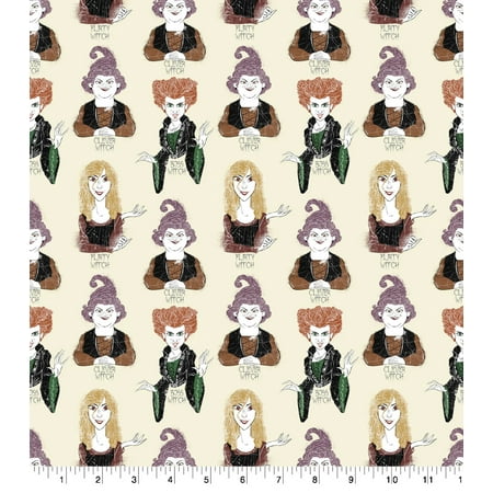 UPC: 0887816367868 | Disney Hocus Pocus Three Witches Cotton Fabric