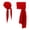 Red, variant on Abbraccia Pirate Head Scarf Hat Dress up Pirate Bandana for Role Play Photography Birthday Dark Red