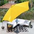 thumbnail image 4 of Astella 11 ft shade essentials market crank-open tilt patio umbrella in polyester yellow, 4 of 10
