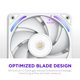 thumbnail image 4 of Ventiladores para gabinete PC NZXT F240X 2x120 mm PWM RGB blancos, 4 of 9
