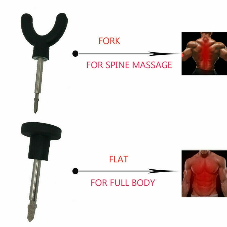 Thinsont 5PCS/Set Percussion Massage Tips Jigsaw Massager Bit Tip Kit Body  Painful Muscle Relaxation Adapter Attachment 