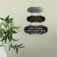 thumbnail image 3 of Signs ByLITA Designer Give thanks for a good poop Sign (Black Gold) - Large, 3 of 5