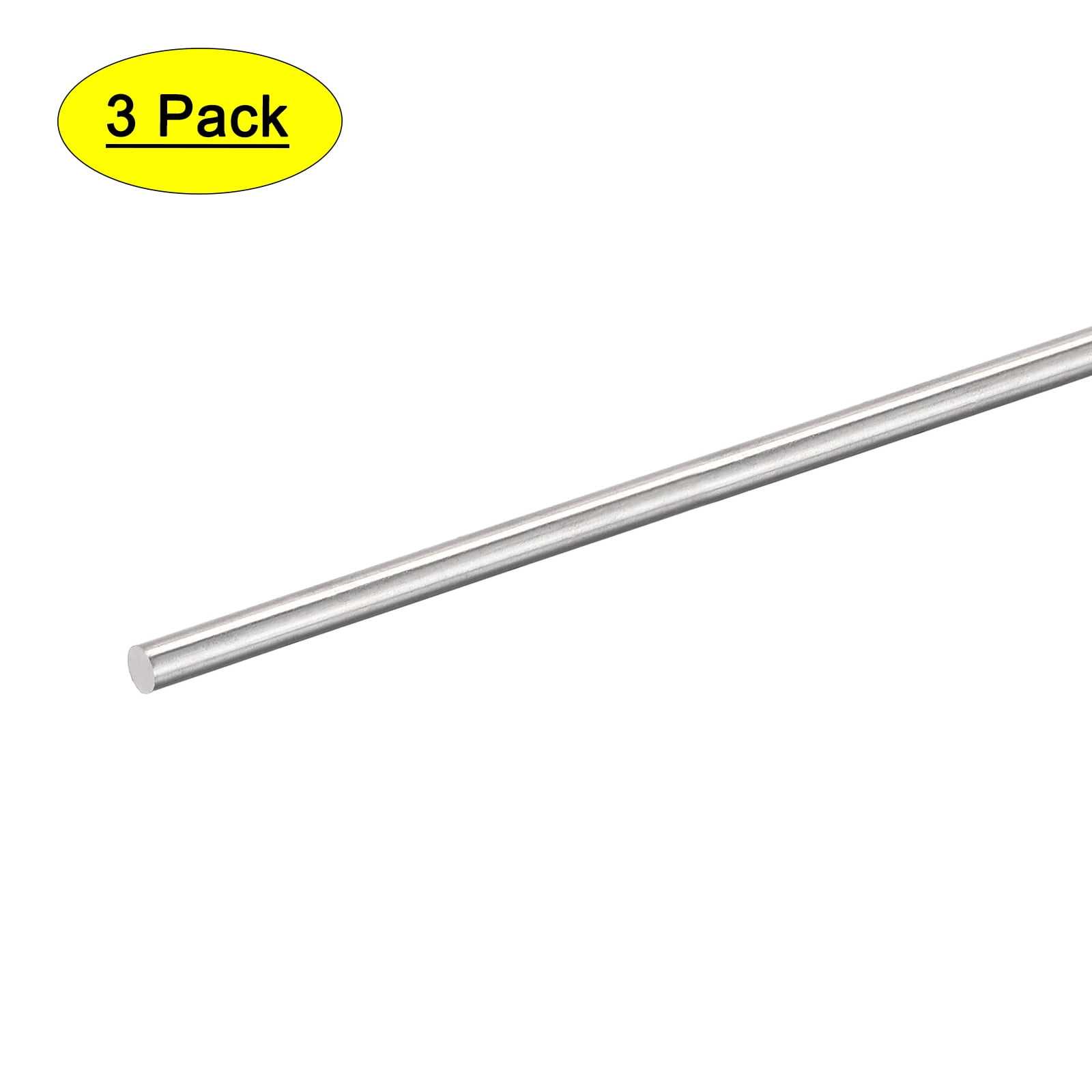 MECCANIXITY Aluminum Solid Round Rod 2mm Diameter 250mm Length Lathe Bar Stock for DIY Craft Pack of 20Pcs 
