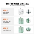 thumbnail image 6 of Walk In Greenhouse With 4 Shelves Heavy Duty Steel Frame UV Protection Waterproof PE Cover Roll Up Zipper Door For Indoor Outdoor Plant Growing And Storage, 6 of 6