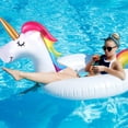 thumbnail image 3 of Flotadores inflables para piscina FinduWill Flamingo Unicorn, 42 pulgadas, paquete de 2, 3 of 5