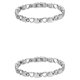 thumbnail image 1 of Brazalete brillante de acero en forma de corazón Qarigey para mujer Plata, 1 of 6