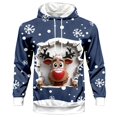 thumbnail image 6 of Men's Christmas Printed Festive With Lined Graphic Sweater Matching Pants Holiday Season Navy M, 6 of 8
