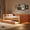 Brown, variant on Harper & Bright Designs Full XL Size PU Leather Day Bed Frame with Trundle and LED, Upholstered Daybed with LED Armrests, Sofa Bed for Bedroom Living Room, Brown