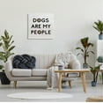 thumbnail image 2 of Stupell Industries Dogs Are My People Animal Lover Grain Pattern Graphic Art Gallery Wrapped Canvas Print Wall Art, Design by Daphne Polselli, 2 of 7