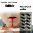 thumbnail image 3 of Cosplay Food-grade Hematemesis Capsules Non-toxic Plasma Actors For Acting, Fake Blood Props For Halloween Pranks,Red, 3 of 6