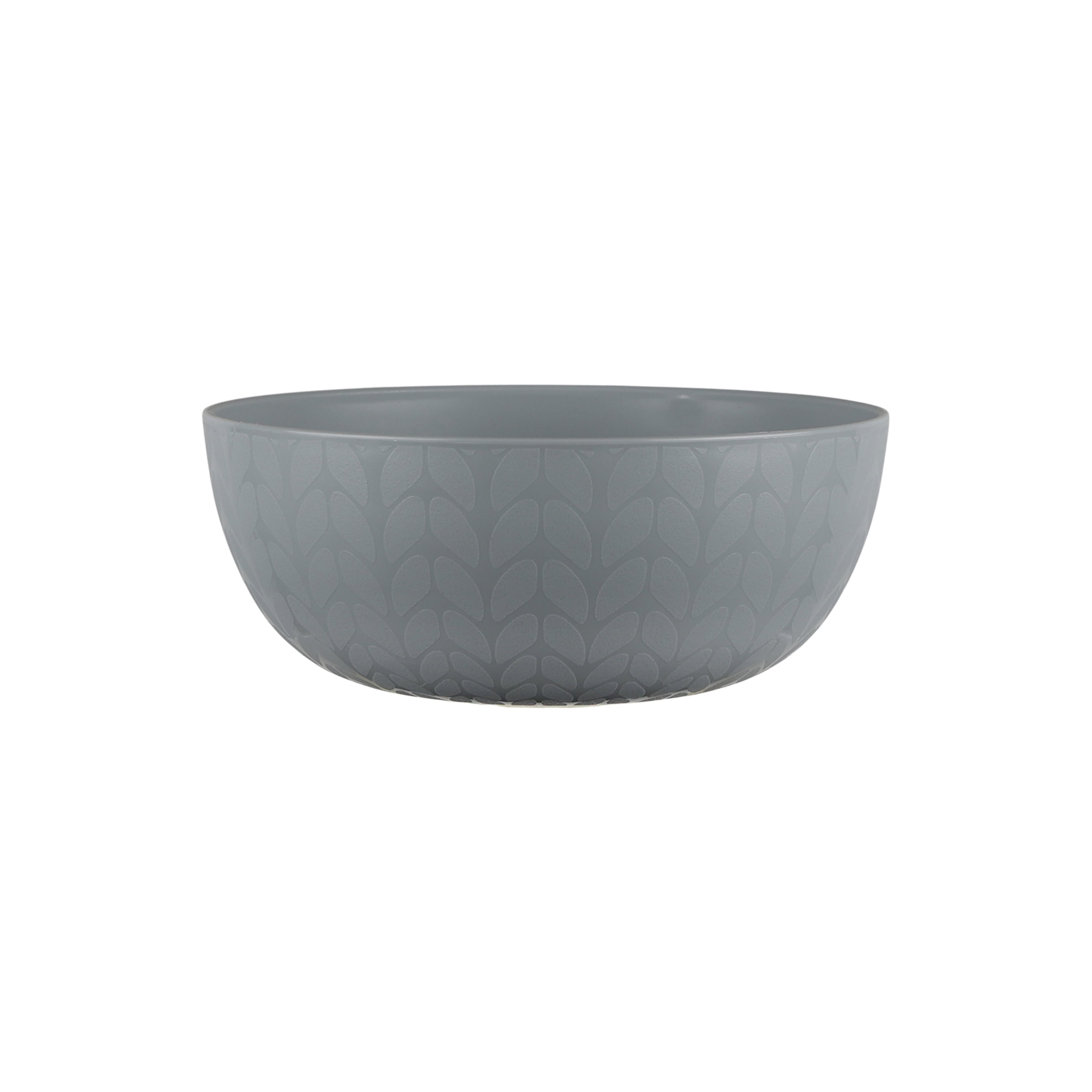 Mainstays 30-Piece Plastic Braided Pattern Dinnerware Bundle Set, Gray