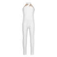 thumbnail image 6 of iiniim Girls Rhinestone Mesh Splice Tank Unitard Full Body One Piece Sleeveless Bodysuit Figure Ice Skating Jumpsuit White 16, 6 of 7
